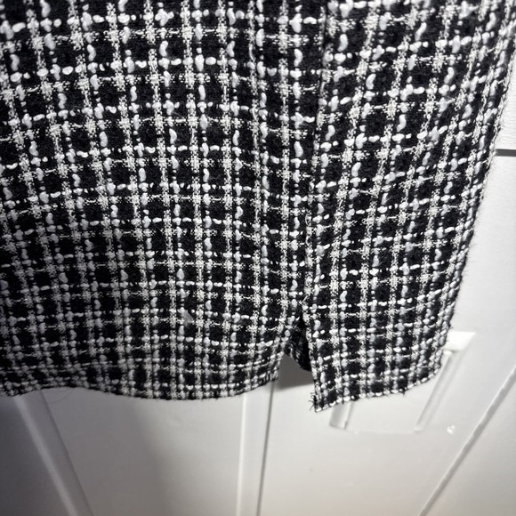Miami Black & White Sheath Mini Dress WMN Small Y2K Preppy City Girl Tweed NWT - Picture 10 of 14